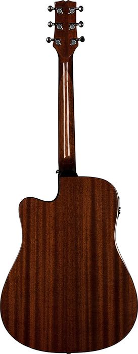 Jasmine JD36CE-NAT Single Cutaway Dreadnought Acoustic Electric Guitar with Preamp and Tuner- Natural Online Sale