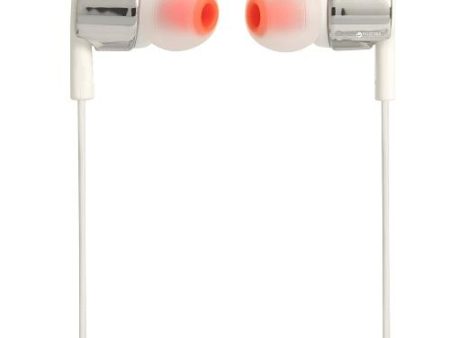 JBL T210 In-Ear Headphones (Silver) on Sale