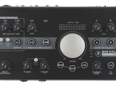 Mackie Big Knob Studio 3x2 Studio Monitor Controller 192kHz USB I O on Sale