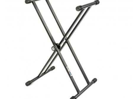 Quiklok T-20 X-Style Double Brace Keyboard Stand With Dino-Bite Locking Disc Online