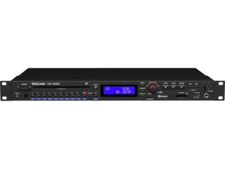 Tascam CD-400U CD SD USB Player With Bluetooth And Am Fm Tuner For Sale