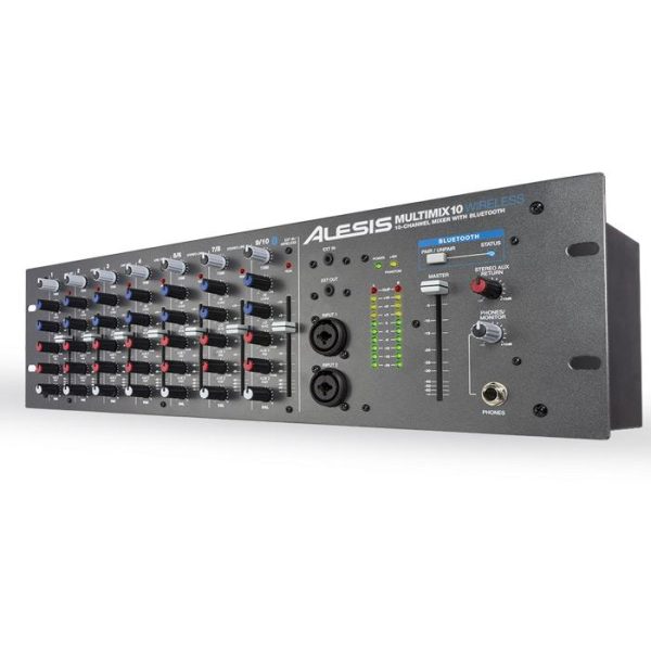 Alesis MULTIMIX 10 Wireless 10-Channel Rackmount Mixer w  Bluetooth Wireless Fashion