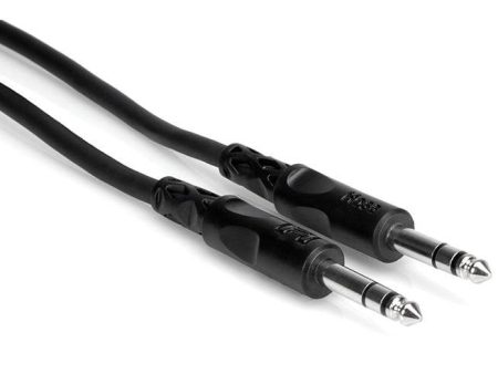 Hosa CSS-115 1 4  Male To 14 Male Stereo TRS Cable - 15 Foot Online Hot Sale