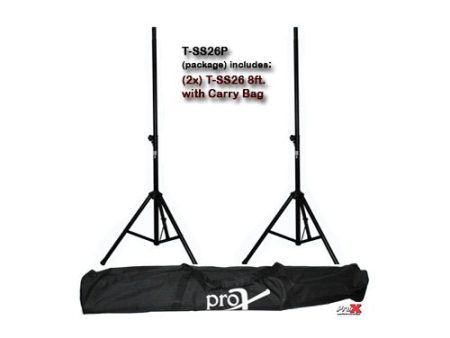 ProX T-SS26P All Metal Speaker Stand Set w  Carrying Case For Cheap