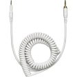 Audio-Technica HP-CC Replacement Cable For Ath-M50Xwh Headphones (White, Coiled) Cheap