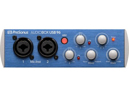 PreSonus AUDIOBOX USB96 2-Channel 24-Bit96Khz USB 20 Audio Recording Interface Discount