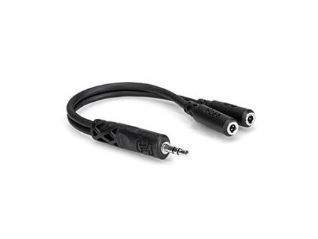 Hosa YMM-232 Y Cable - 3.5mm TRS To Dual 3.5mm TRSF For Cheap