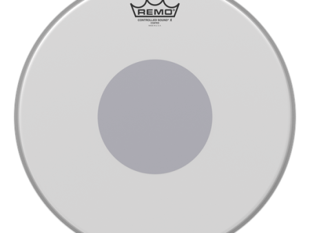 Remo CX-0114-10 14 inch Controlled Sound X Coated Black Dot Snare Drumhead on Sale