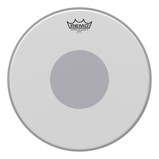 Remo CX-0114-10 14 inch Controlled Sound X Coated Black Dot Snare Drumhead on Sale