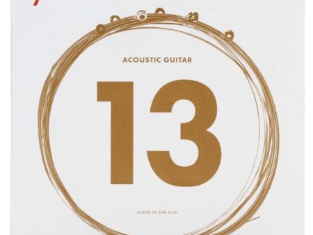 Fender 60M Acoustic Guitar Phosphor Bronze Ball End Strings 13-56 on Sale