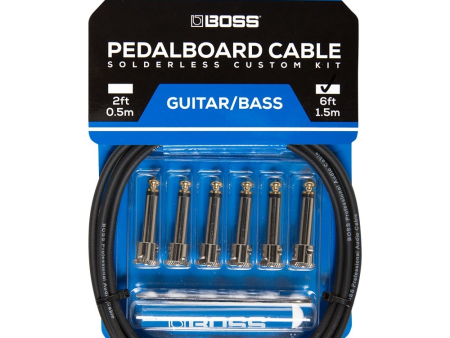 Boss BCK-6 Solderless Pedalboard Cable Kit, 6 Connectors 6FT Sale