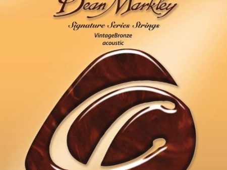 Dean Markley 2006 Medium Vintage bronze Acoustic Signature Series Guitar Strings 13-56 Cheap