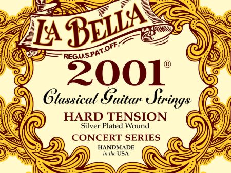 La Bella 2001 Classical Guitar Strings - Hard Tension For Sale