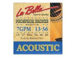 La Bella 7GPM Phosphor Bronze Acoustic Guitar Strings - Medium 13-56 Supply