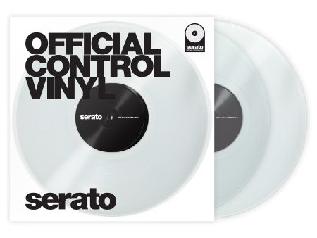 Serato Vinyl Performance Series Pair - Clear 12  Control Vinyl Pressing For Sale