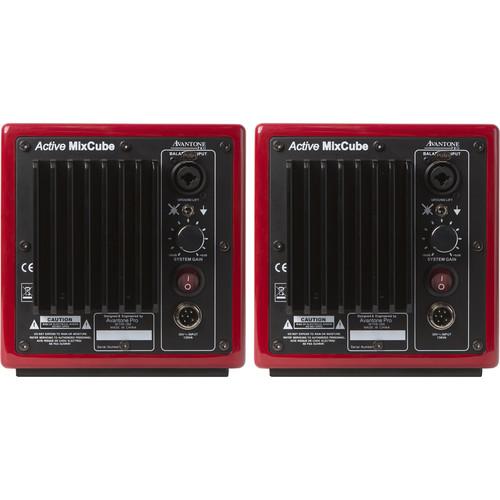 Avantone Pro AV-ARED Mixcube Active Reference Monitors (Red, Pair) - 5.25  Supply