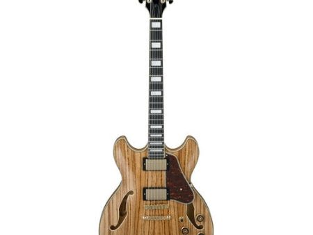 Ibanez AS93ZWNT Artcore Expressionist Series Semi Hollow-Body Electric Guitar (Zebra Wood-Natural) Cheap