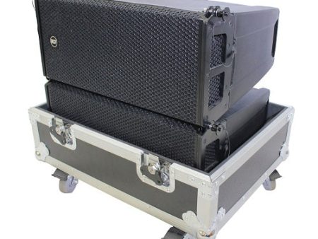 ProX X-RCF-HDL6A-LAX2W Line Array Flight Case for 2 RCF HDL6-A Speakers W Wheels Online now