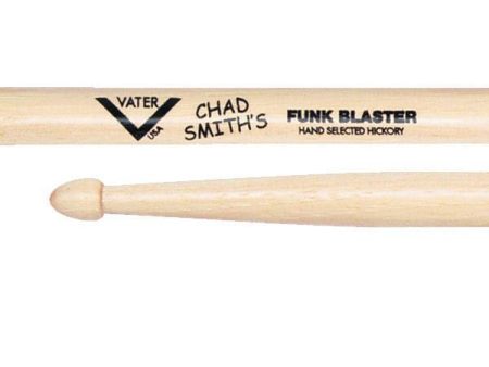 Vater VHCHADW Chad Smith Funk Blaster Wood Tip Drumsticks Supply