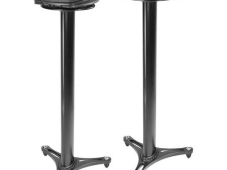 Ultimate Support MS-100B Second-Generation Column Studio Monitor Stands Black Pair Online Hot Sale