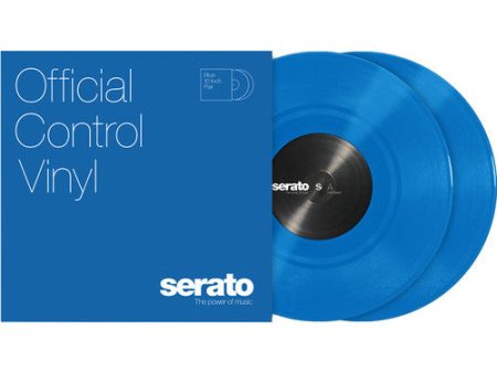 Serato Vinyl Performance Series Pair - Blue 7  Control Vinyl Pressing Supply