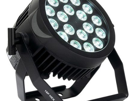 American DJ 18P HEX IP Heavy-Duty Rgbaw+Uv Led Wash Light (Ip65) Supply