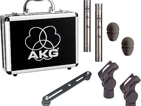 AKG C451 B Matched Pair C451 B Small-Diaphragm Condenser Microphone Matched Pair Supply