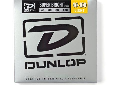 Dunlop DBSBS40100 Super Bright Stainless Steel Bass 4-String 40-100 on Sale