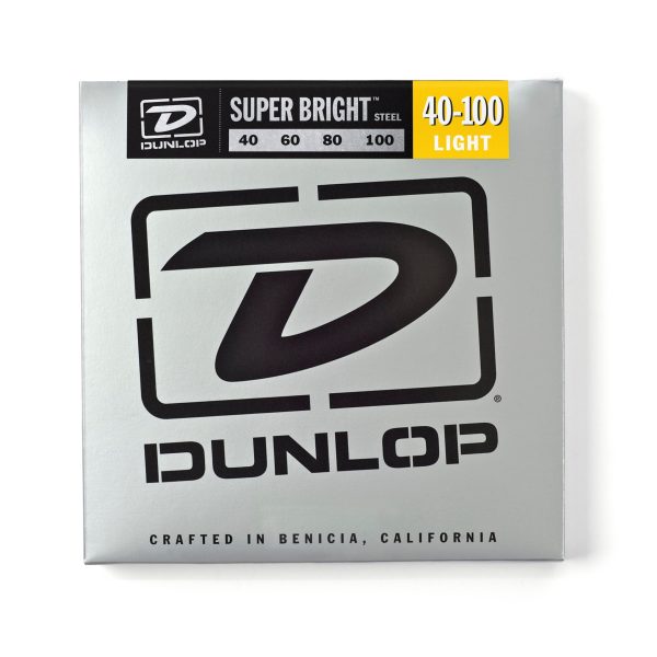 Dunlop DBSBS40100 Super Bright Stainless Steel Bass 4-String 40-100 on Sale