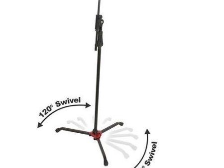 Galaxy Audio MST-T50 Mic Stand With Tilt Swivel Legs Pistol Grip Amp Boom Online Sale