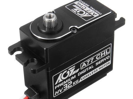 AGF A77CHL 32kg Coreless Metal Gear Dual Bearing Digital Servo For 450-600 Class Head-locking RC Helicopter RC Car on Sale