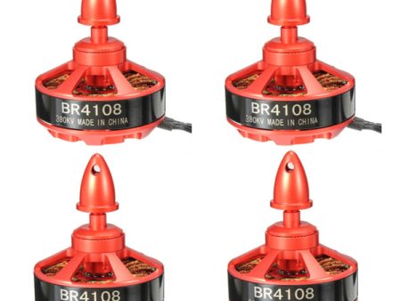 4X Racerstar Racing Edition 4108 BR4108 380KV 4-12S Brushless Motor For 500 550 600 RC Drone FPV Racing For Discount