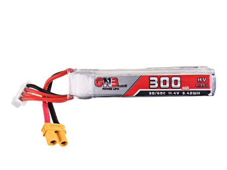 Gaoneng 11.4V 300mAh 30C 60C 3S HV 4.35V Lipo Battery XT30 Plug for Full Speed Tiny Leader Drone For Sale