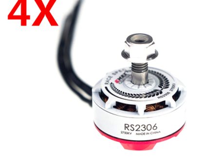 4X Emax RS2306 White Edition 2750KV 3-4S Racing Brushless Motor For RC Drone FPV Racing Multi Rotor Online