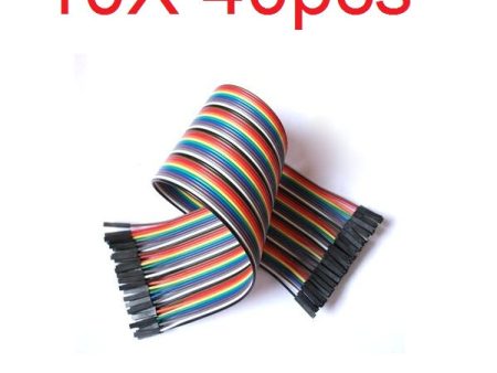 10X40pcs 30cm Female to Female Color Breadboard Cable Jump Wire Jumper For RC Models For Sale