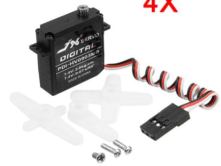 4X JX Servo PDI-HV0903MG 9.4g High Torque Digital Standard Servo For RC Model on Sale