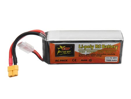 ZOP Power 11.1V 7000mah 40C 3S Lipo Battery XT60 Plug for RC Quadcopter Car Online now