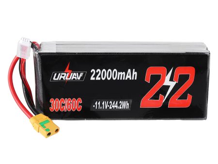 URUAV 11.1V 22000mAh 30 60C 3S Lipo Battery XT90 Plug for Quadcopter Agriculture Drone Outdoor Charger Power Cheap