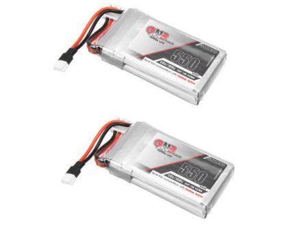 2PCS Gaoneng GNB 7.4V 550mAh 50C Lipo Battery With White Plug For Sale